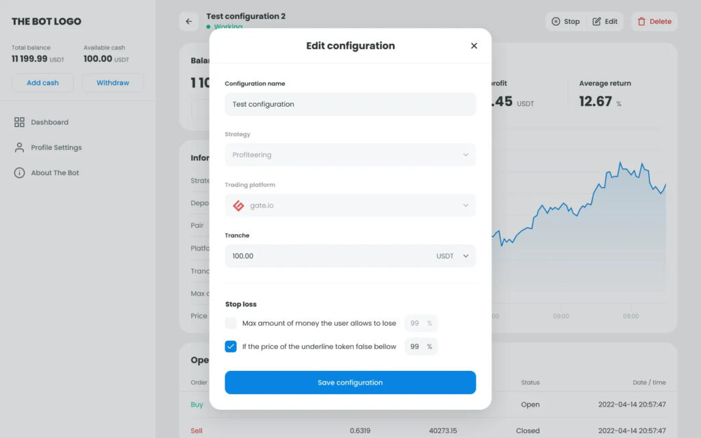 Nosis Trading Bot Configuration