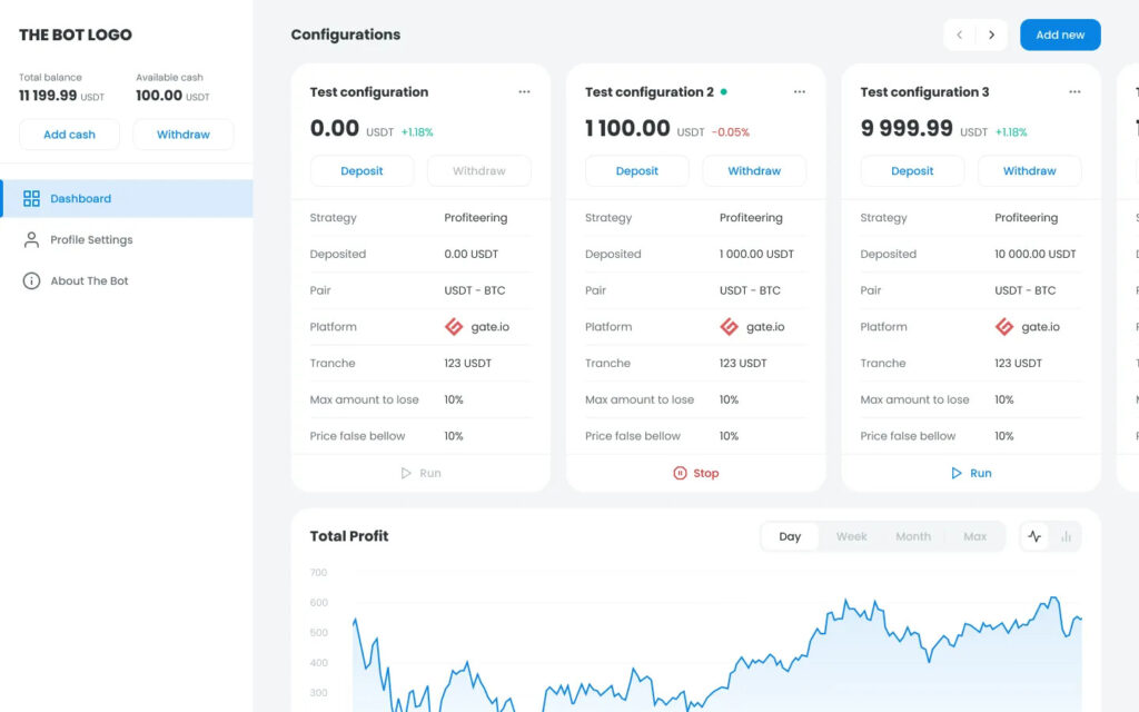 Nosis Trading Bot Dashboard